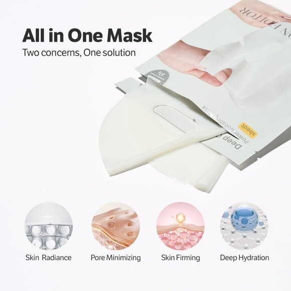 Deep Collagen Overnight mask 37gx4ea | Original Hydrating Collagen Face Mask | R - Picture 5 of 9